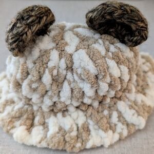 Free add on crochet bucket hat with bear ears